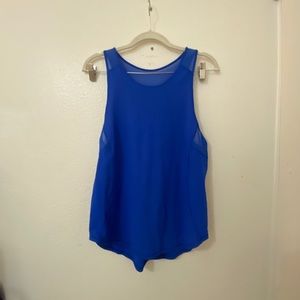Blue lulu lemon work out tank size M